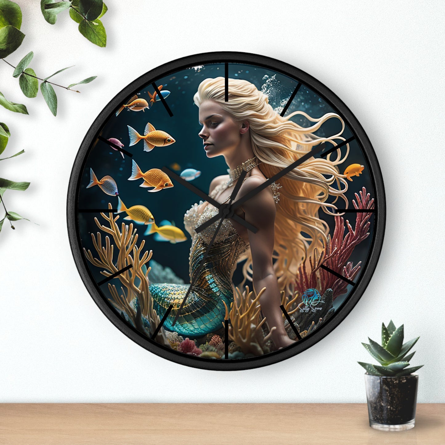Salty Sirens Wall Clock
