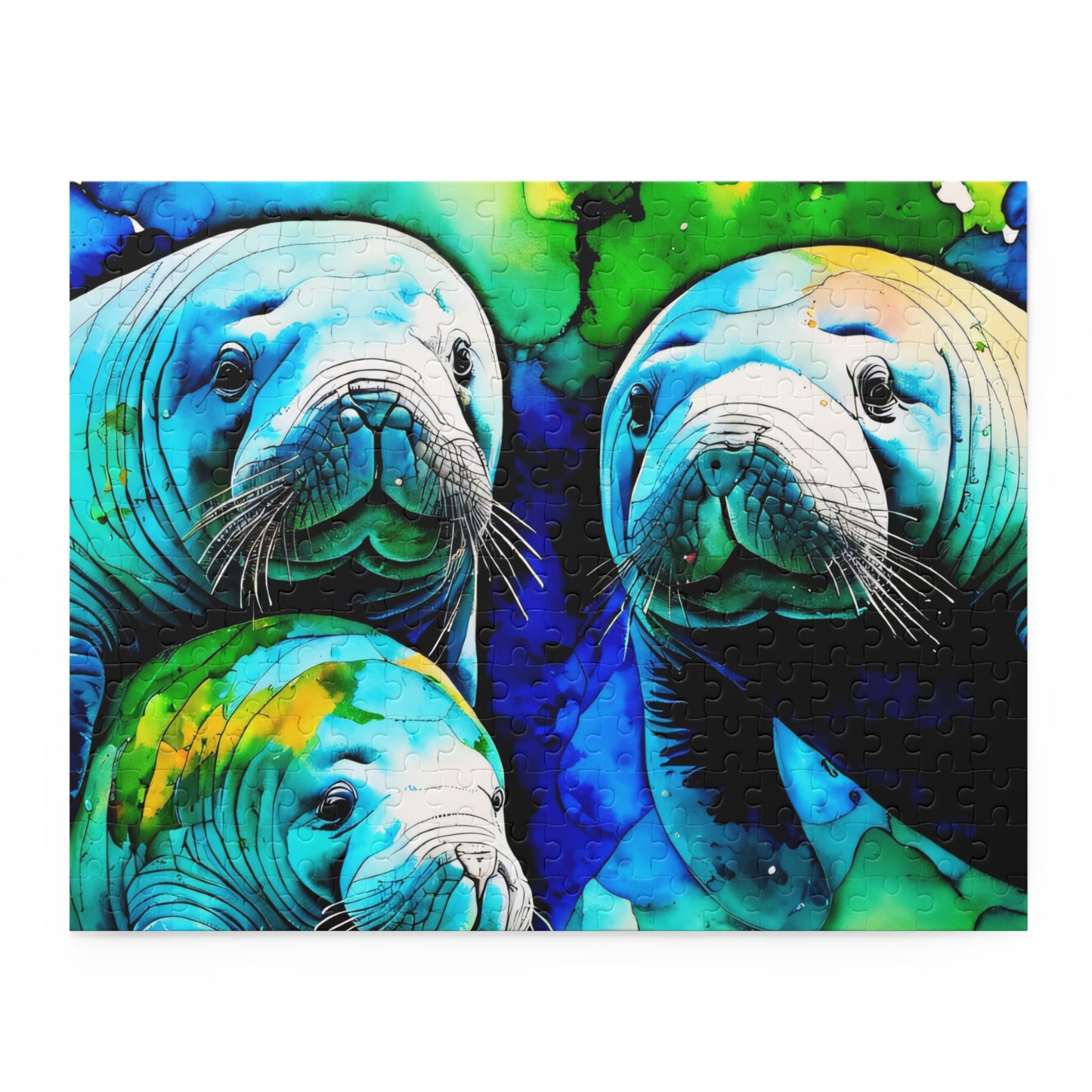 Manatee Family Puzzle (120, 252, 500-Piece)
