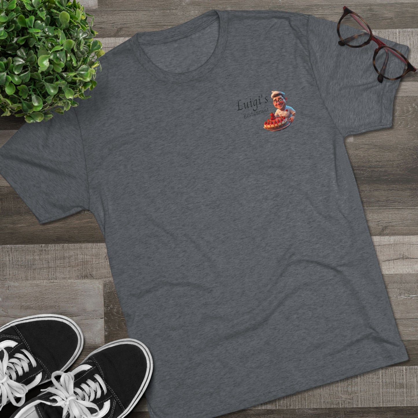 Luigi's Uniform Tri-Blend Crew Tee