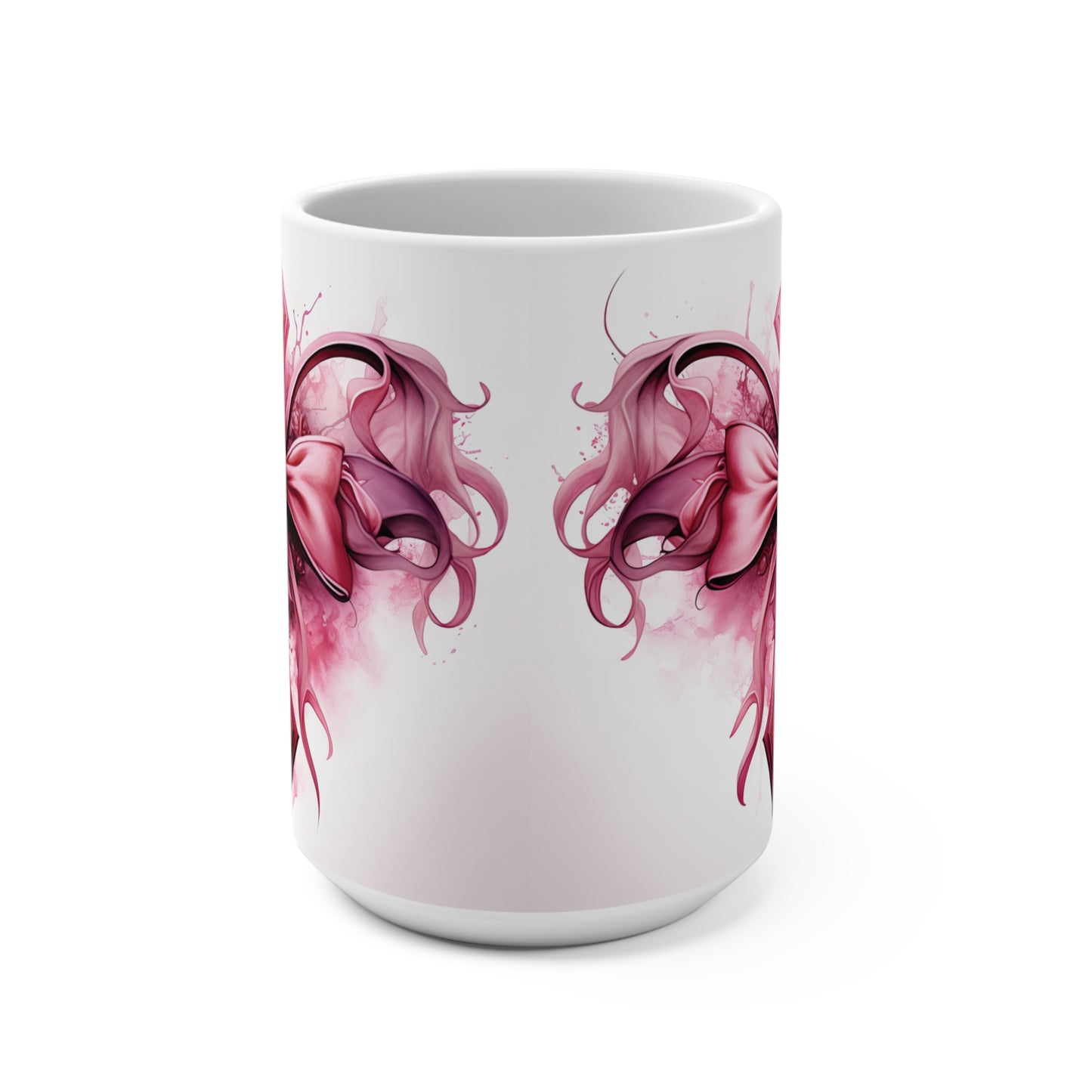 Pink Cross Ceramic Mug 15oz