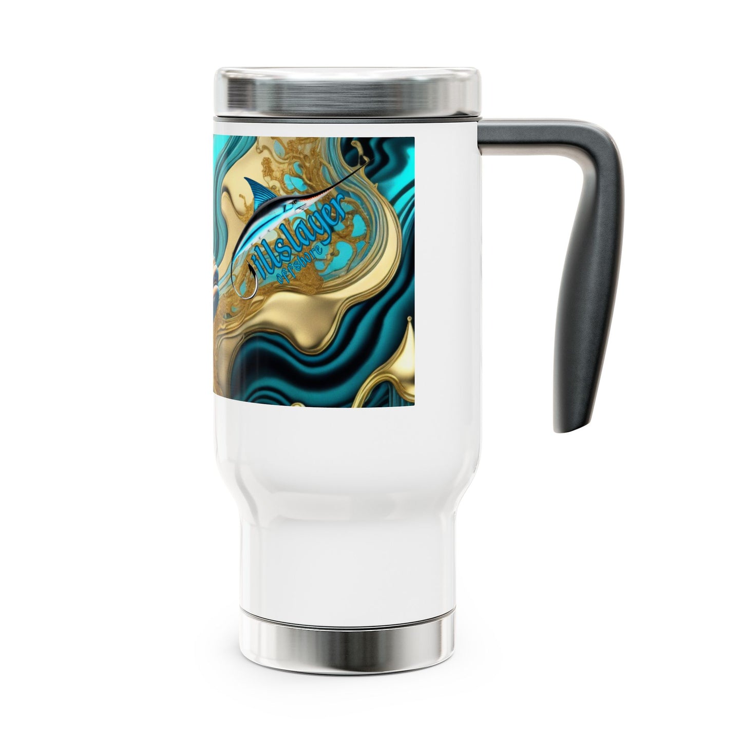 Gillslayer Stainless Steel Travel Mug with Handle, 14oz