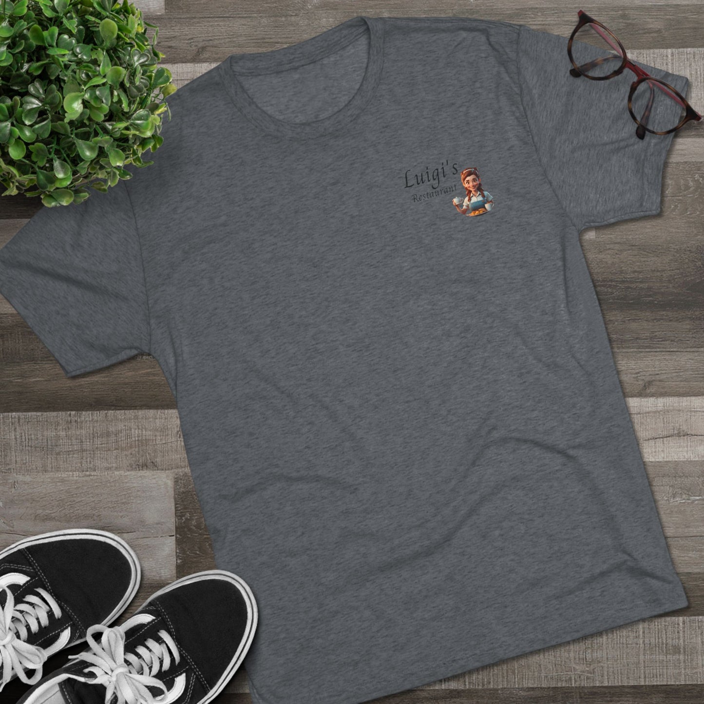 Luigi's Uniform Tri-Blend Crew Tee