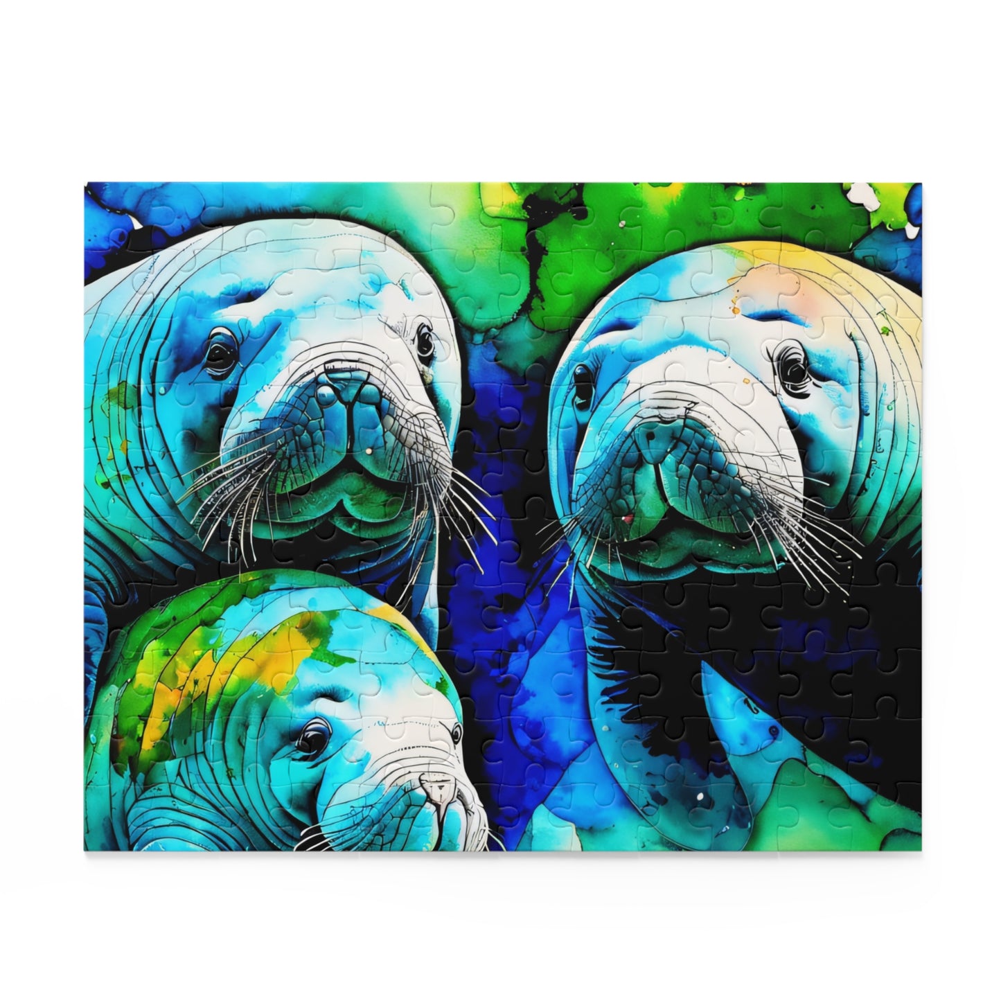 Manatee Family Puzzle (120, 252, 500-Piece)