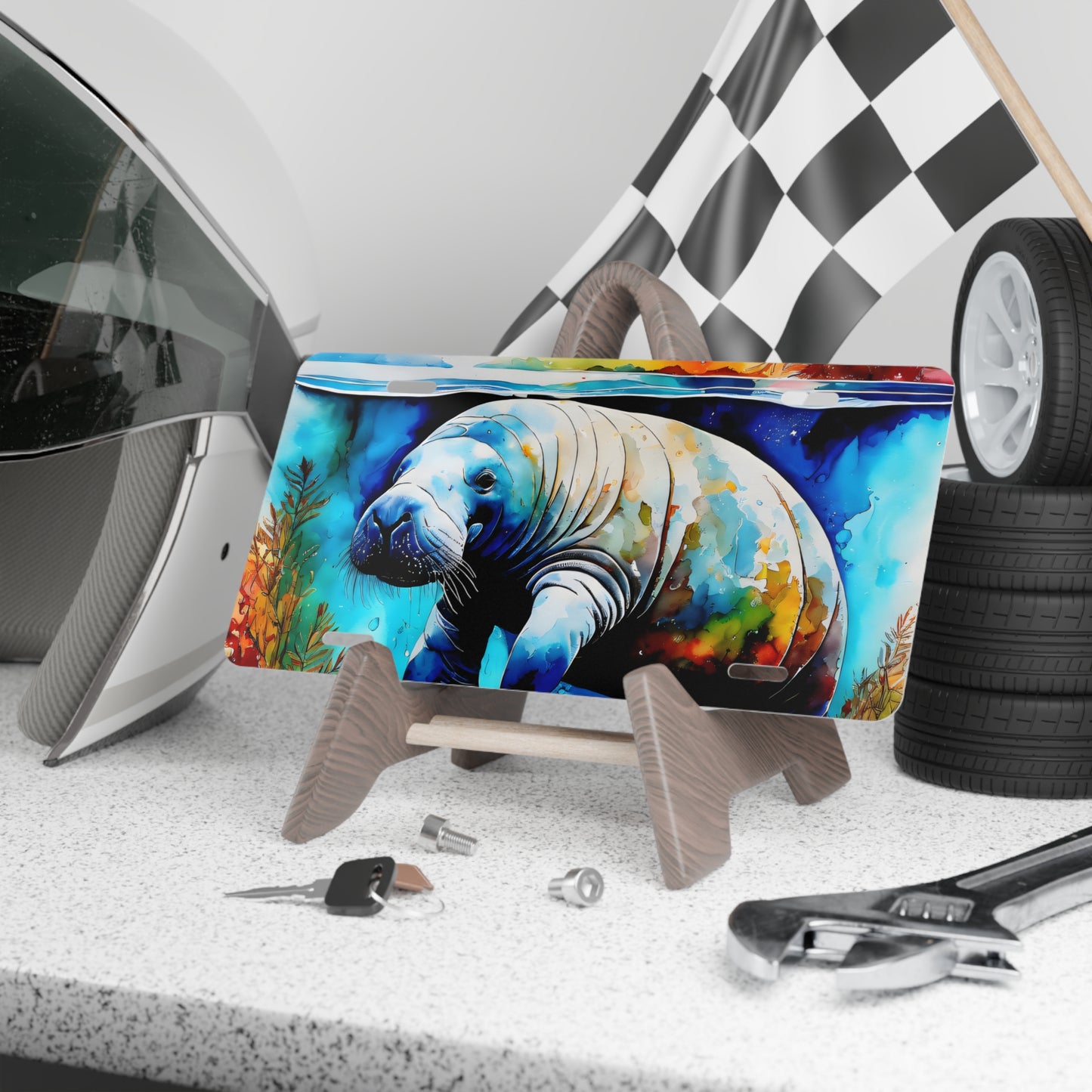 Manatee Vanity Plate