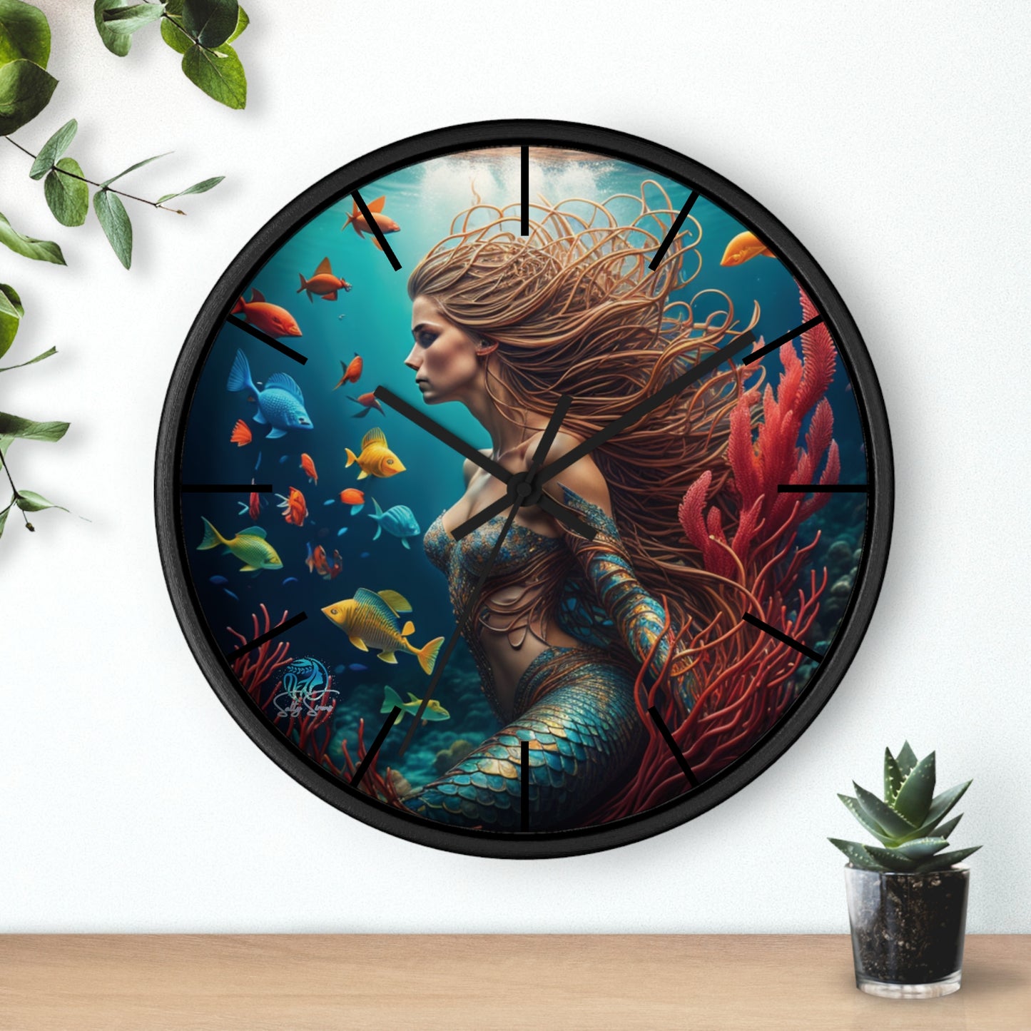 Salty Sirens Wall Clock