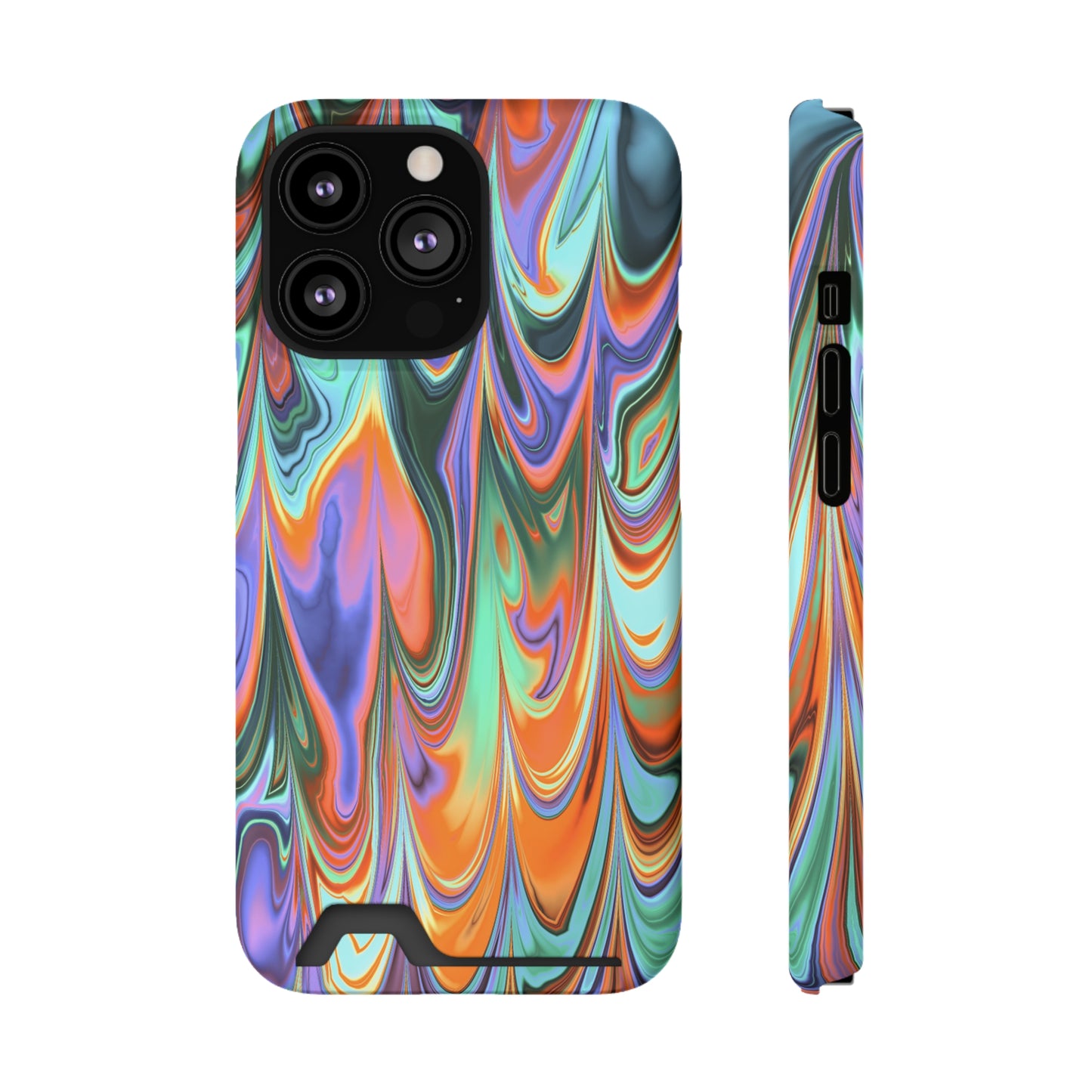 Psychedelic Phone Case With Card Holder