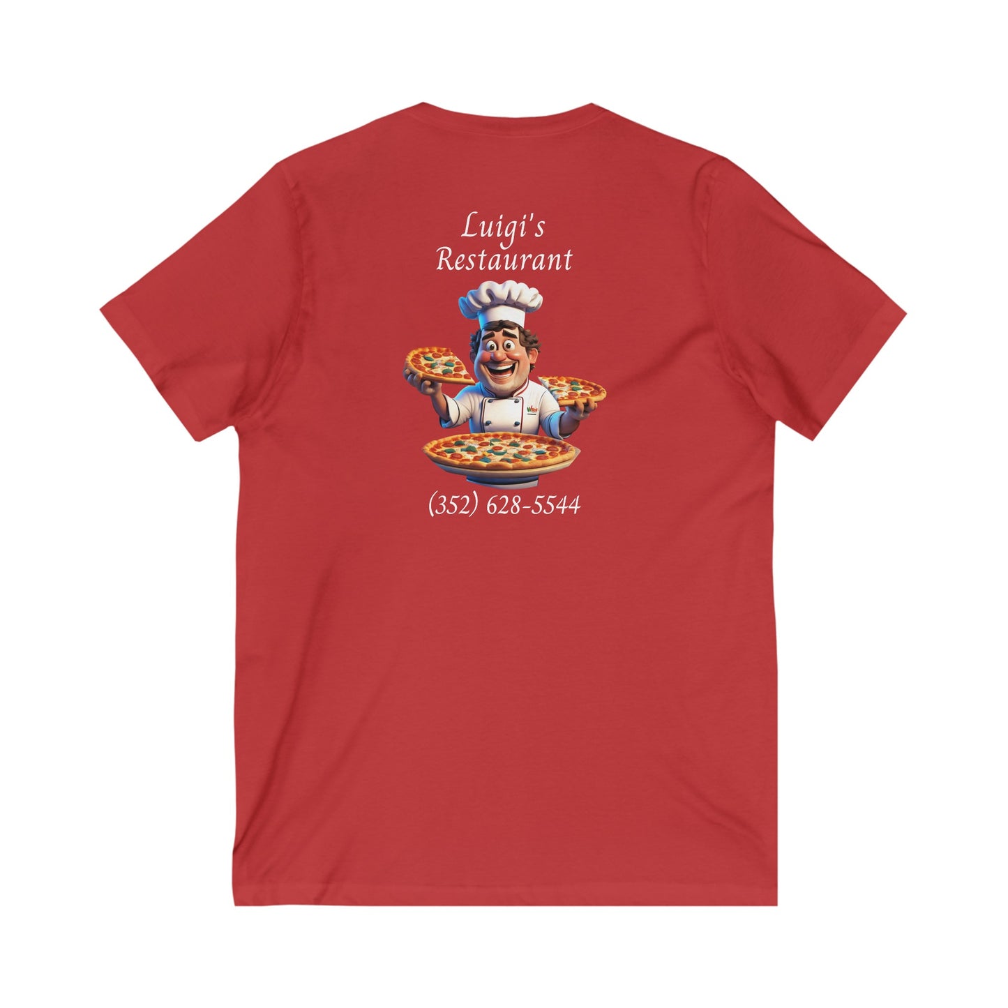 Luigi's Uniform Jersey Short Sleeve V-Neck Tee