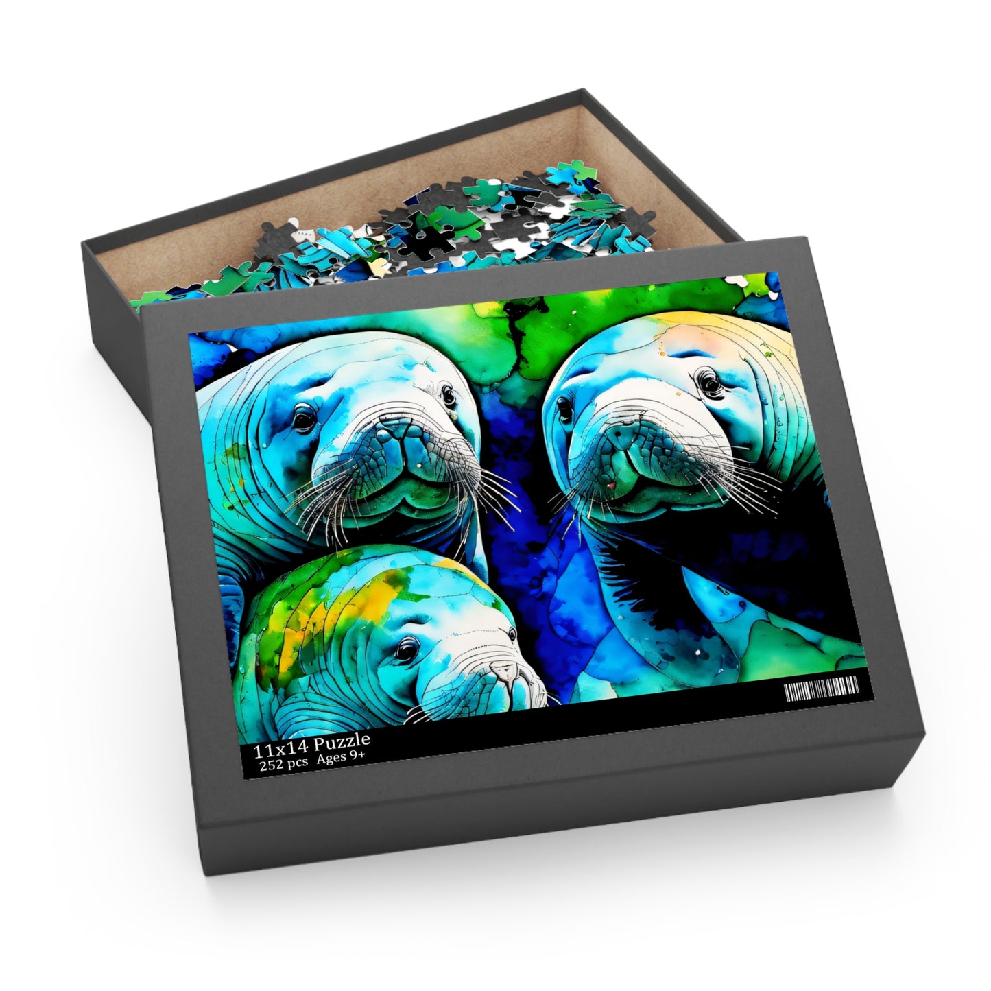 Manatee Family Puzzle (120, 252, 500-Piece)