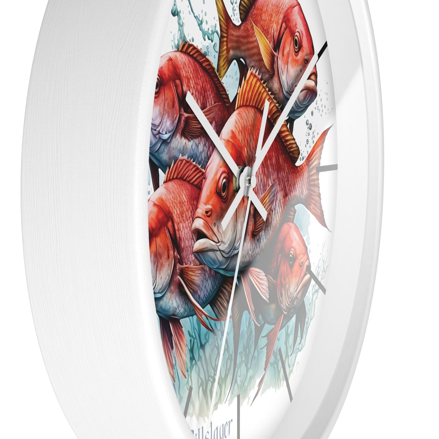 Red Snapper Wall Clock