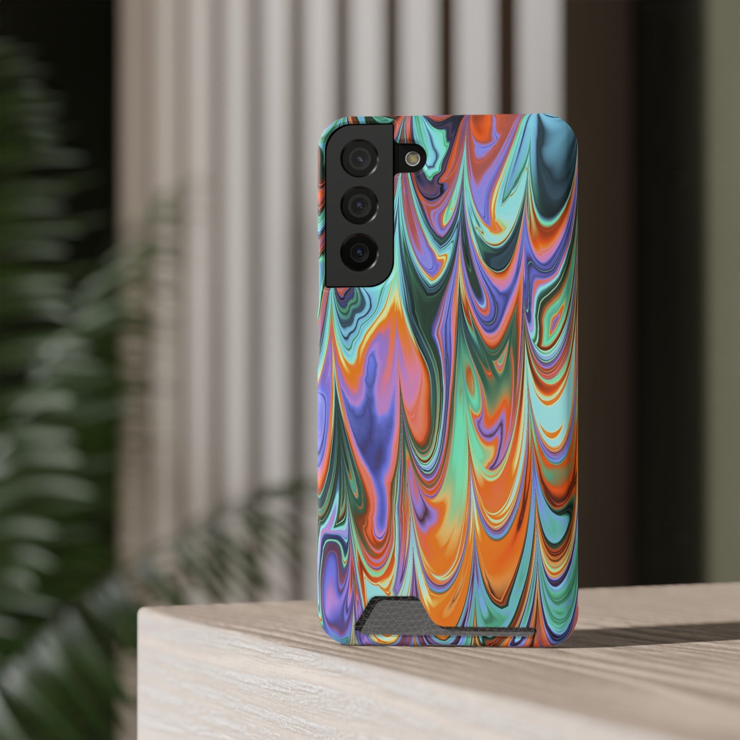 Psychedelic Phone Case With Card Holder