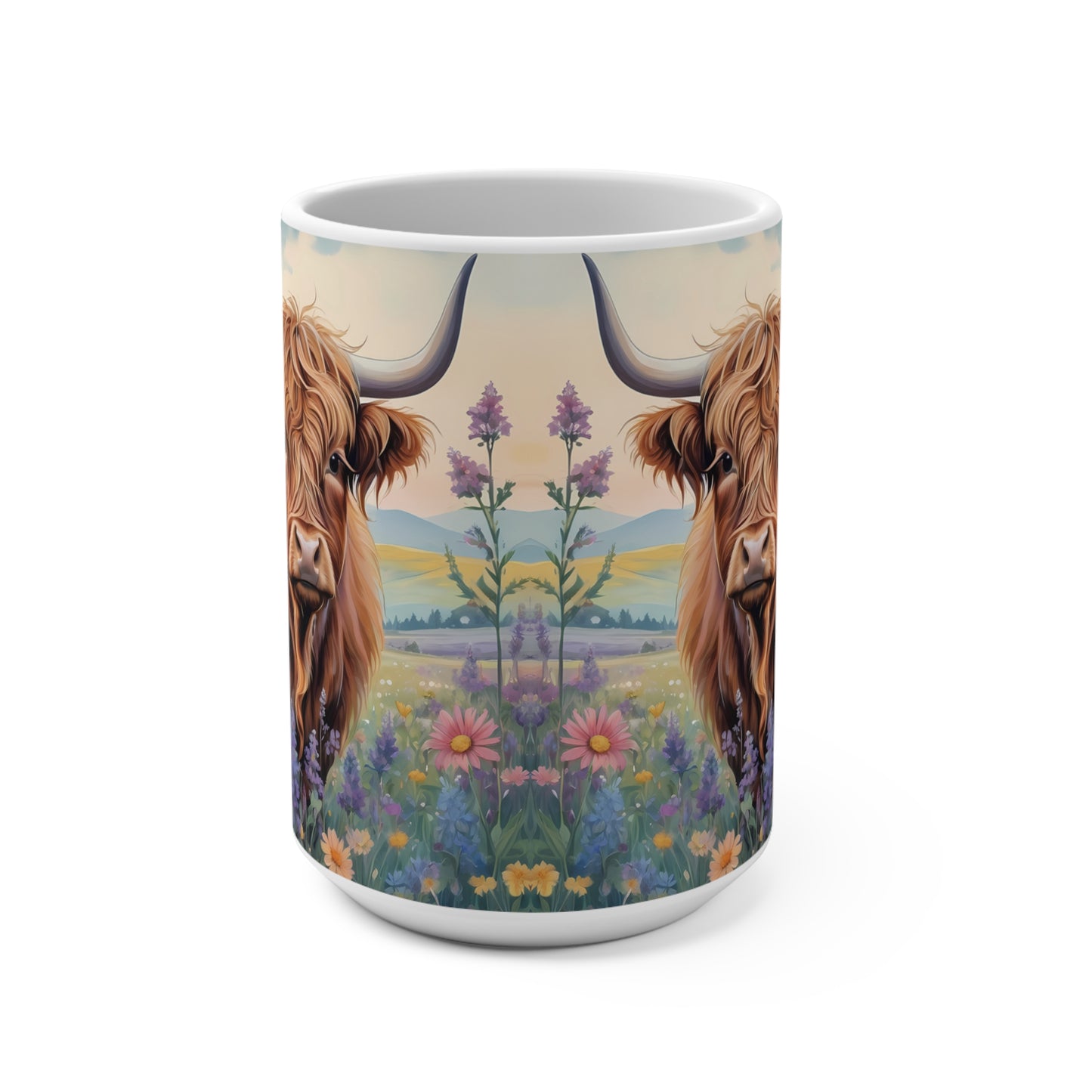 Highland Cow 2 Ceramic Mug 15oz