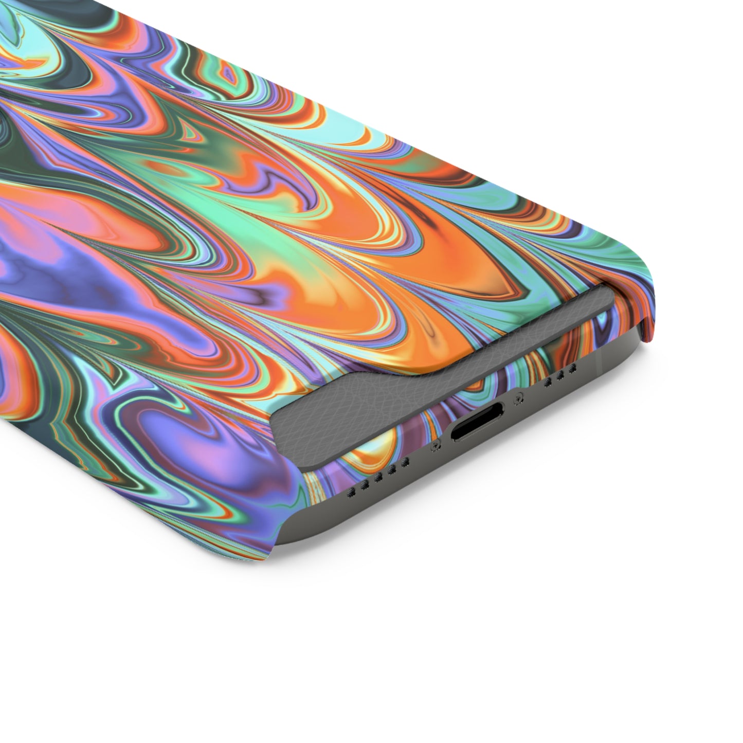 Psychedelic Phone Case With Card Holder