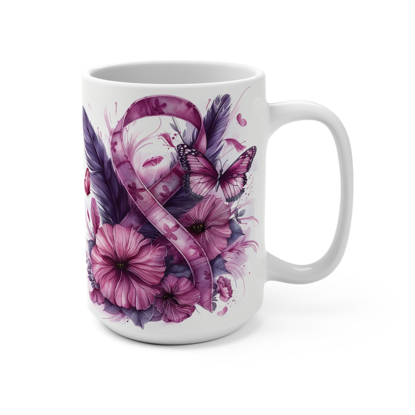 Beautiful Ribbon Ceramic Mug 15oz