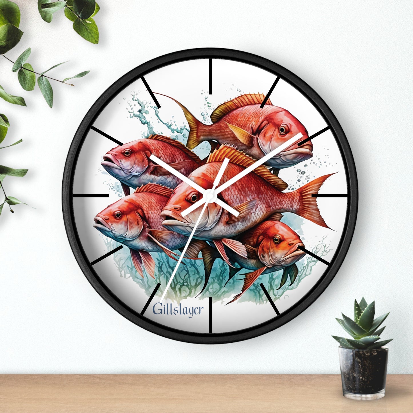 Red Snapper Wall Clock