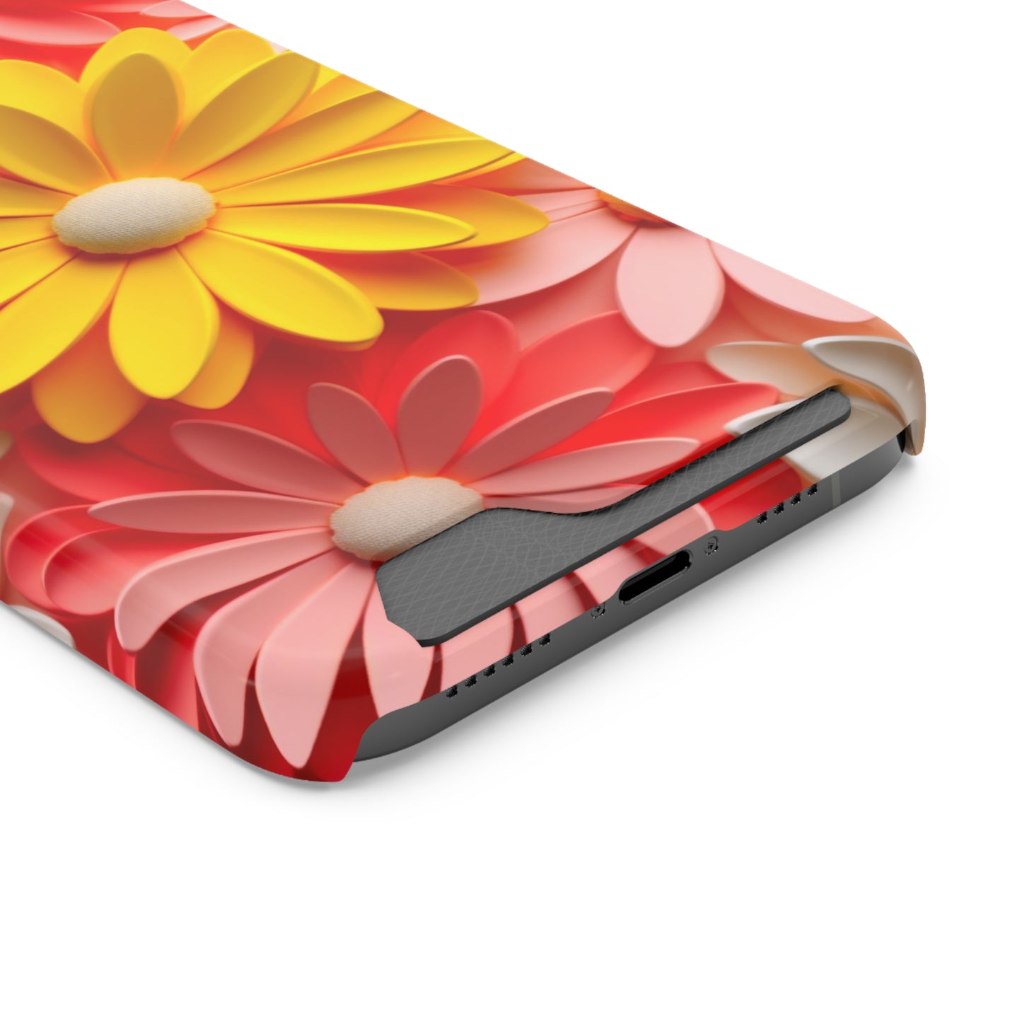 Daisy Phone Case With Card Holder