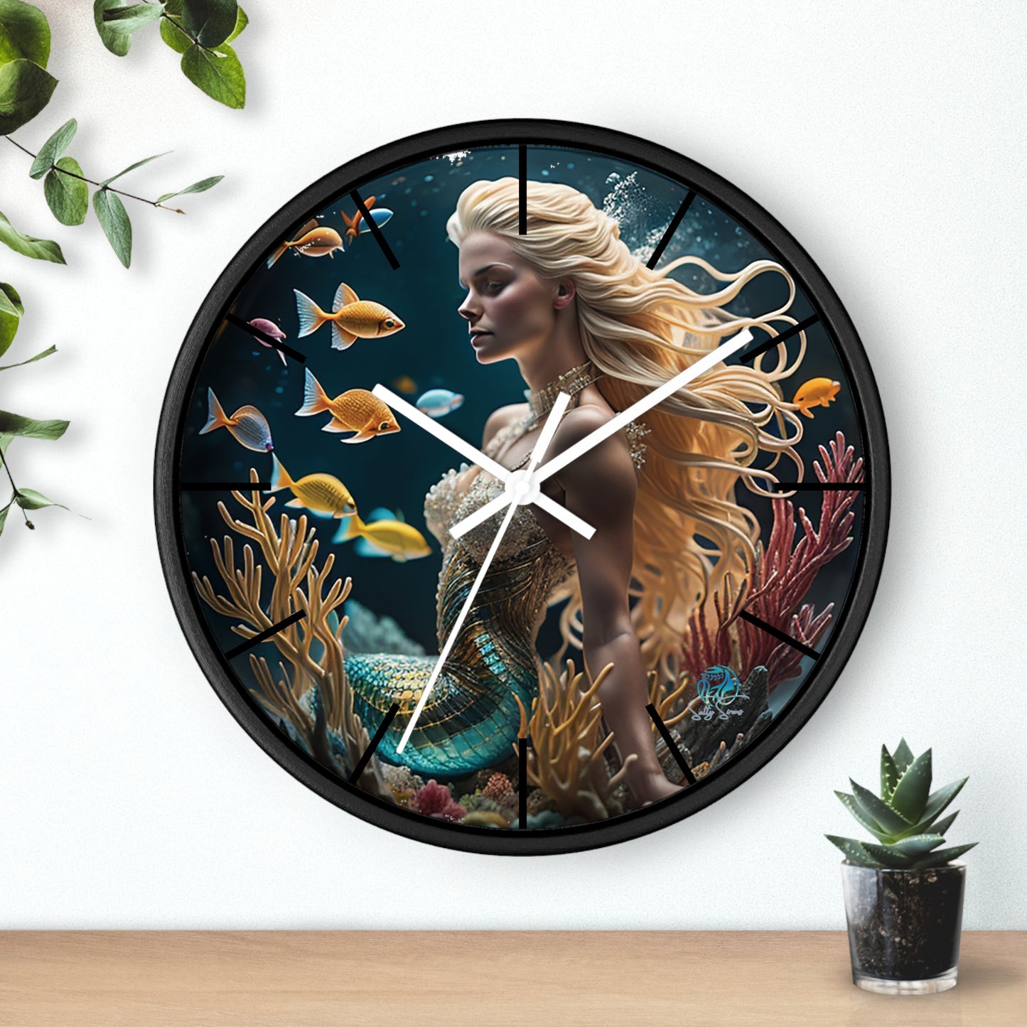 Salty Sirens Wall Clock