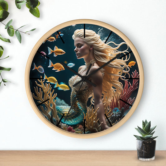 Salty Sirens Wall Clock