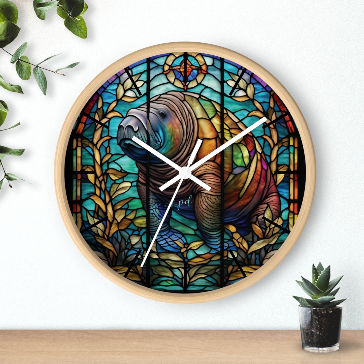 Manatee Wall Clock