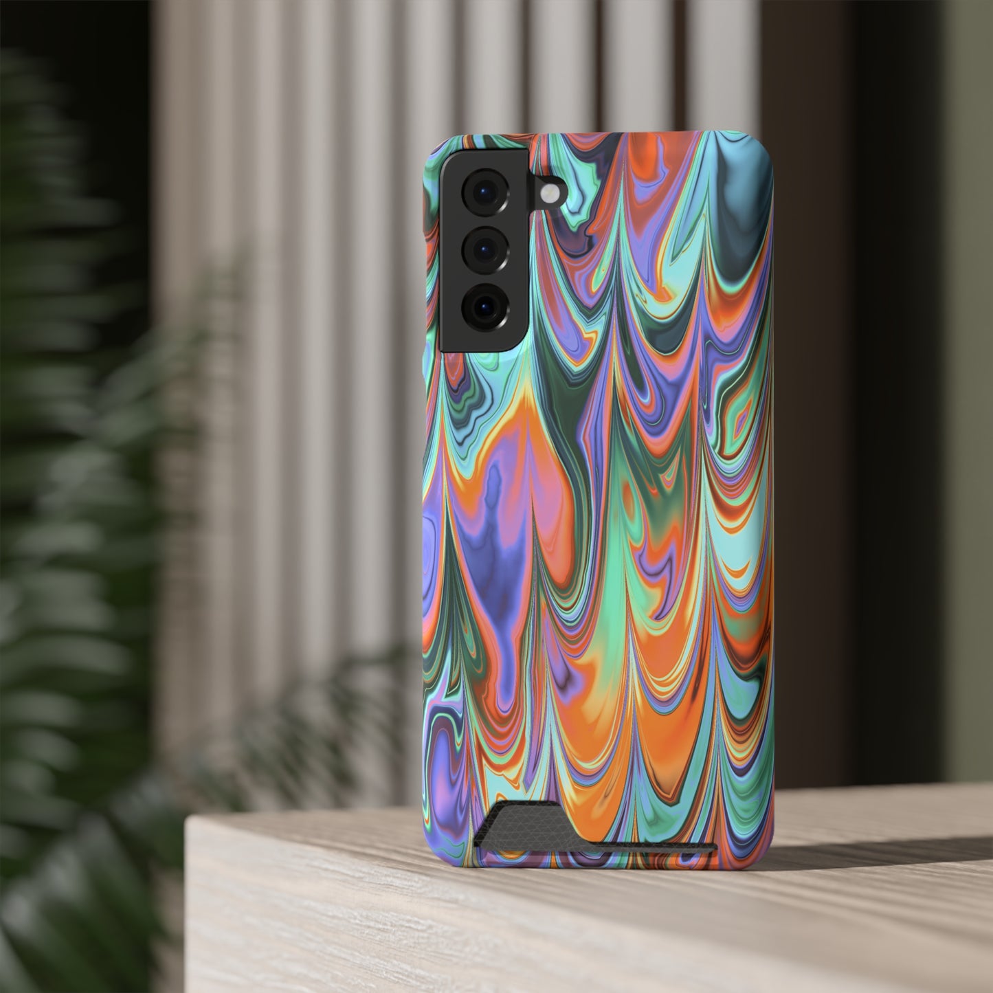 Psychedelic Phone Case With Card Holder