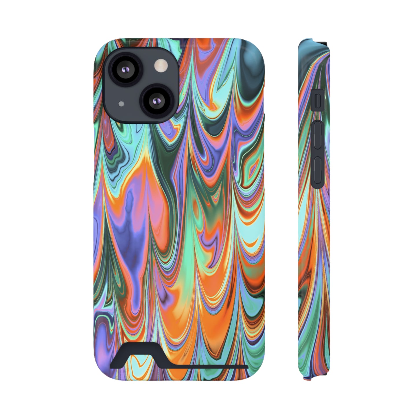 Psychedelic Phone Case With Card Holder