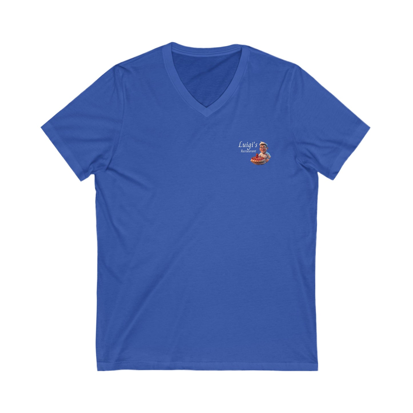 Luigi's Uniform Jersey Short Sleeve V-Neck Tee