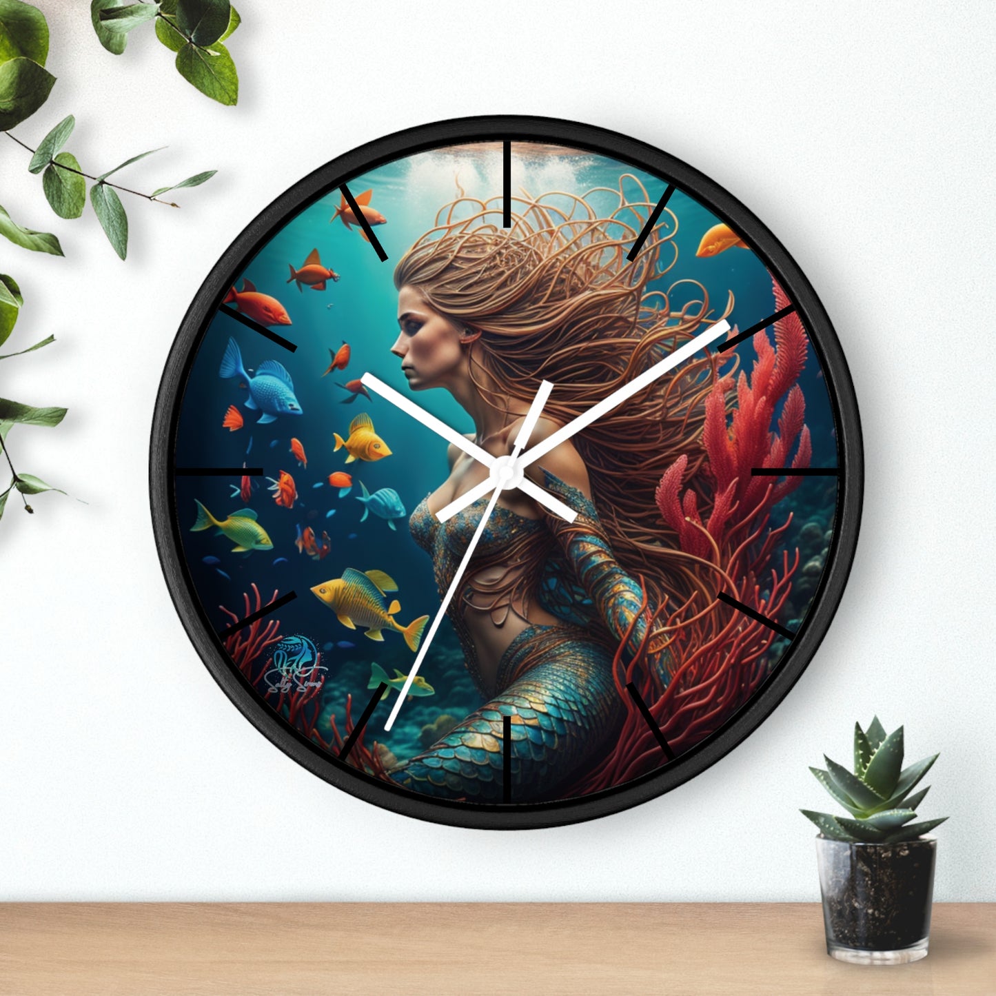 Salty Sirens Wall Clock