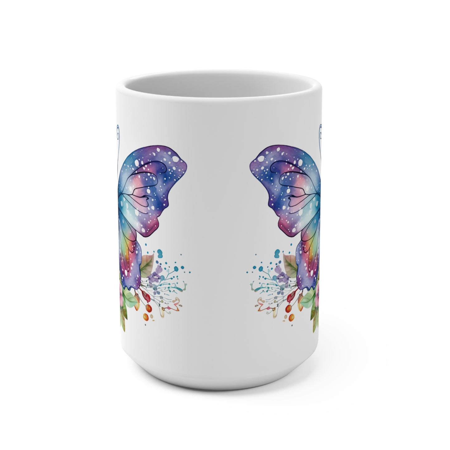 Barb's Butterfly Ceramic Mug 15oz