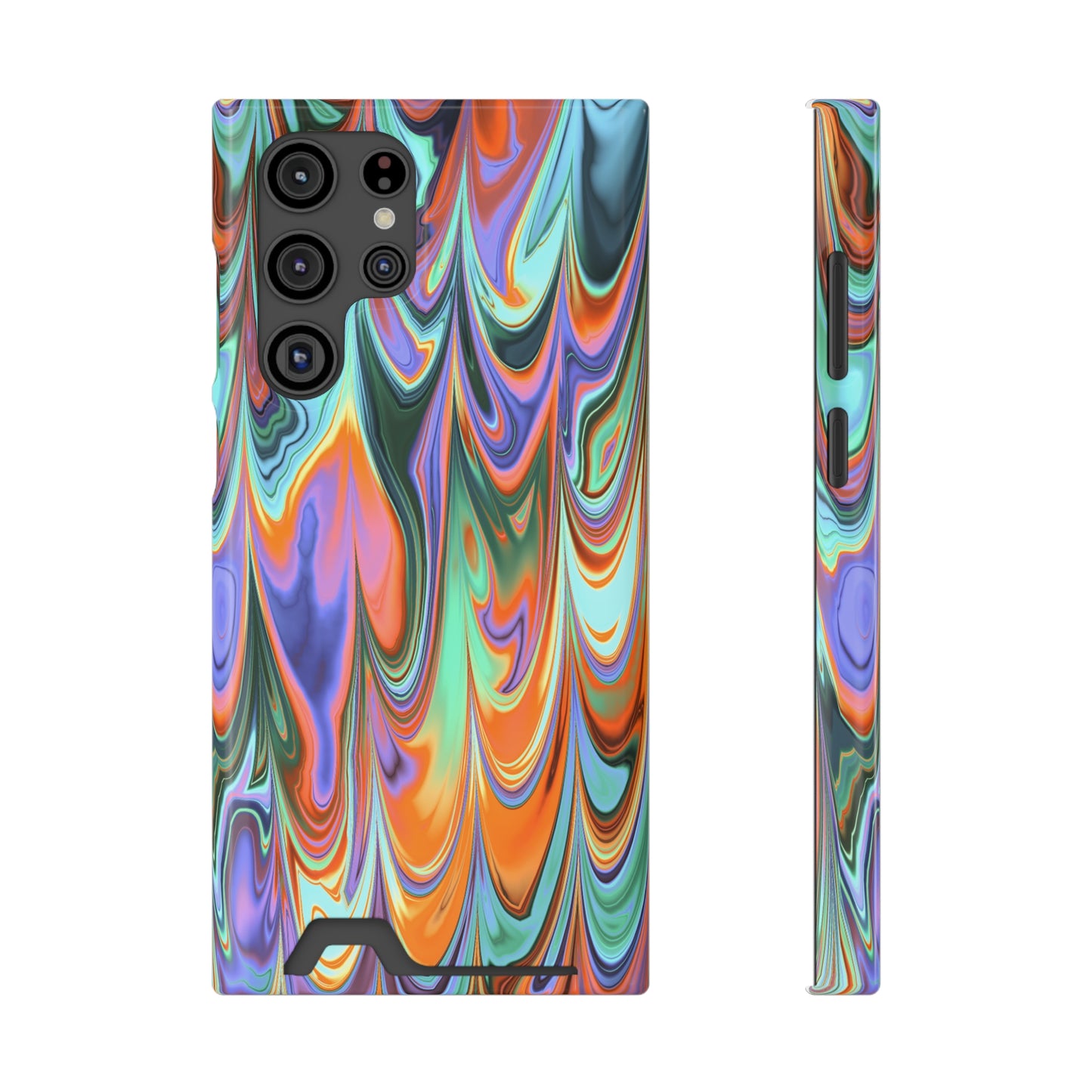 Psychedelic Phone Case With Card Holder