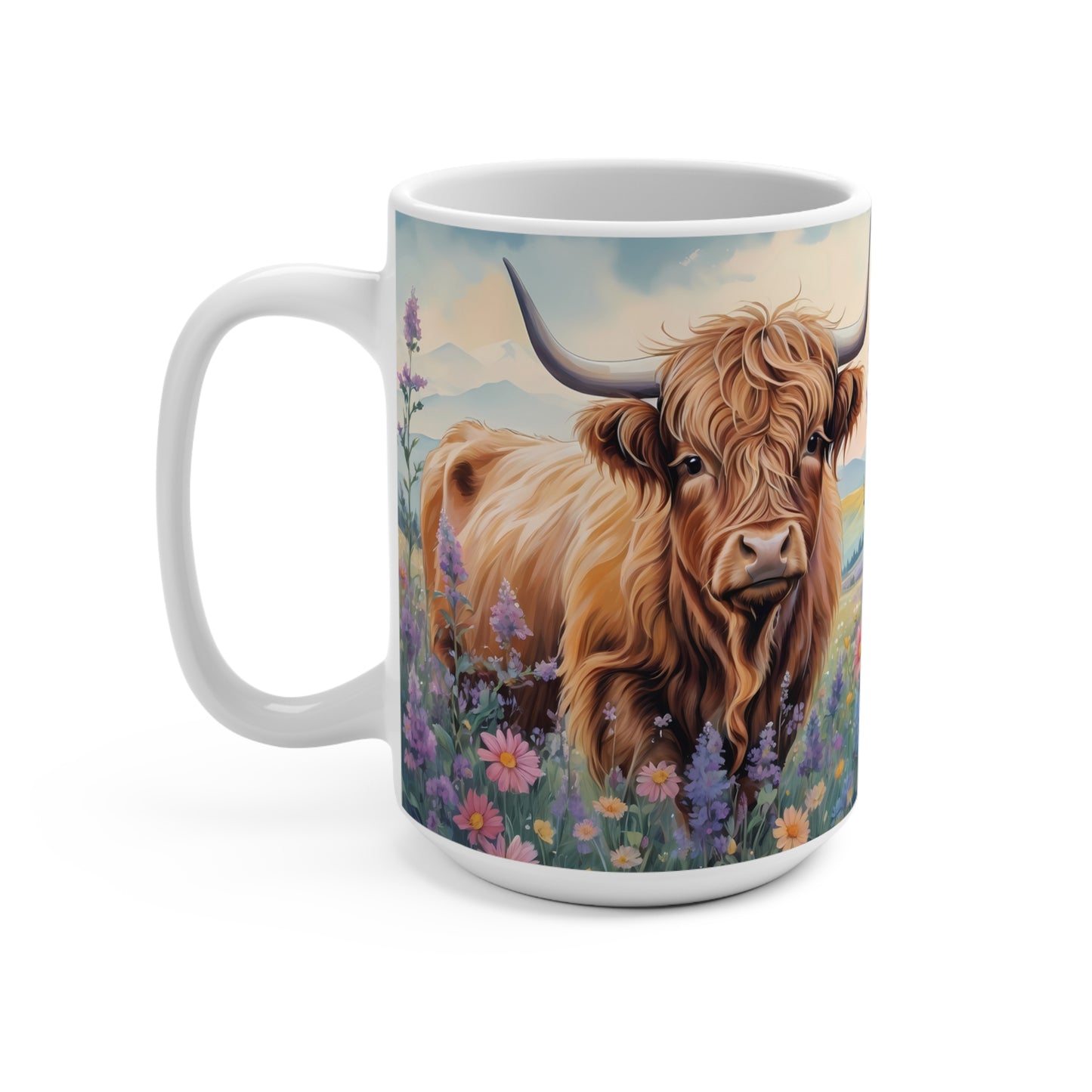 Highland Cow 2 Ceramic Mug 15oz