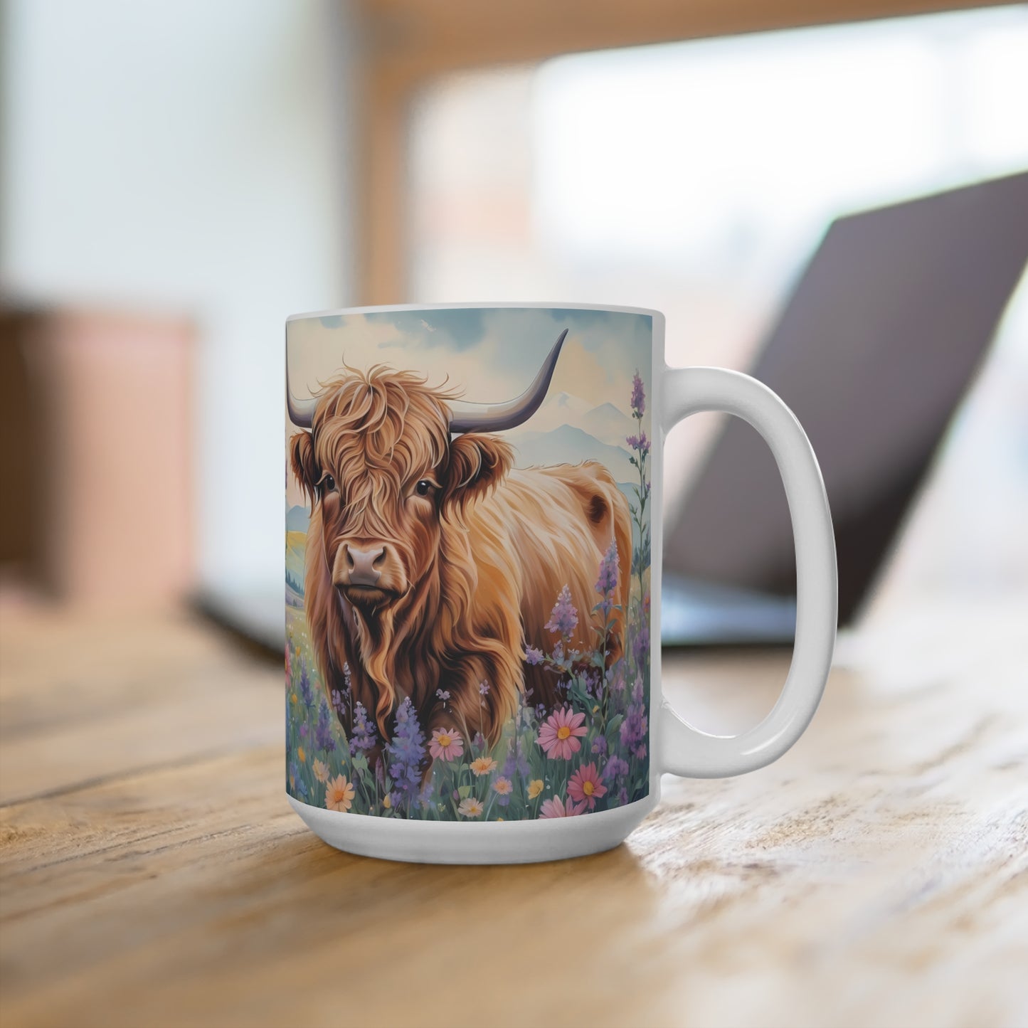 Highland Cow 2 Ceramic Mug 15oz