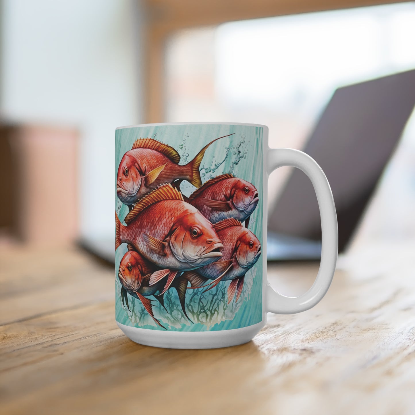 Red Snapper Ceramic Mug 15oz