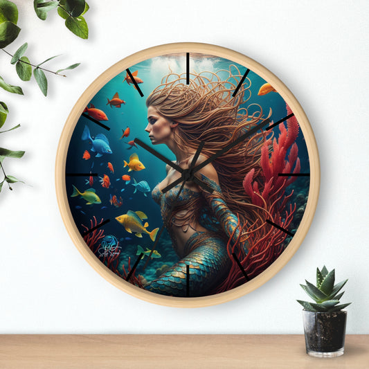 Salty Sirens Wall Clock