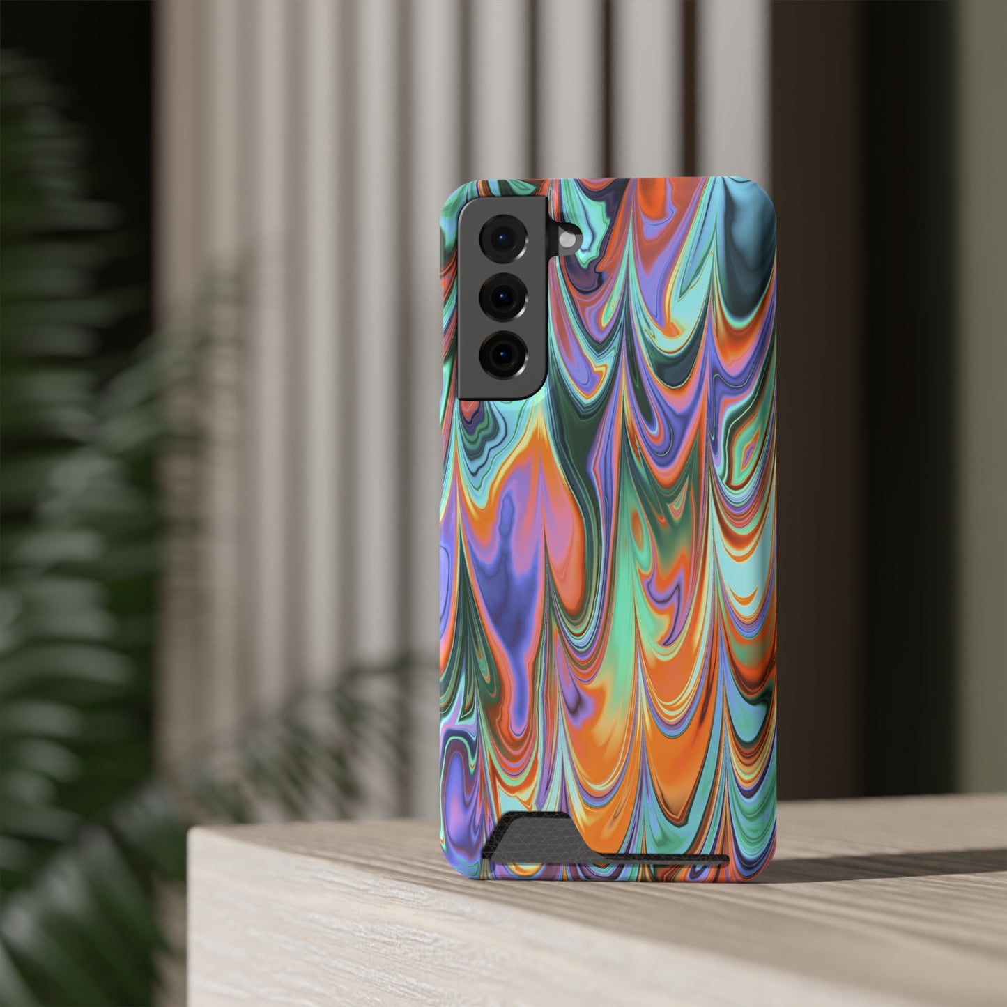 Psychedelic Phone Case With Card Holder