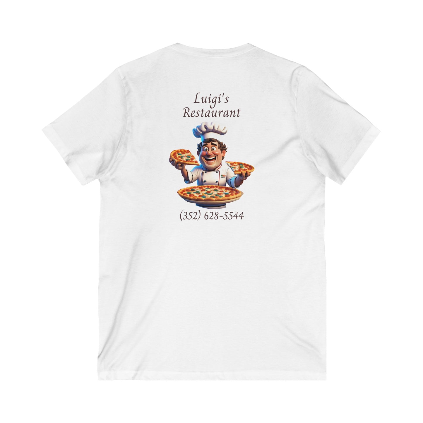 Luigi's Uniform Jersey Short Sleeve V-Neck Tee