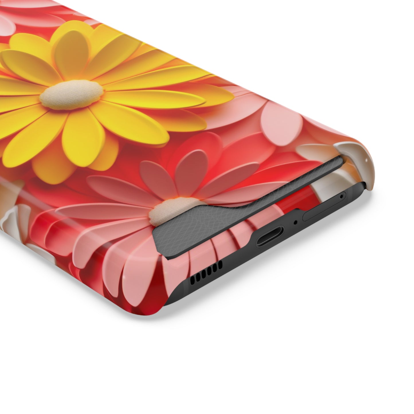 Daisy Phone Case With Card Holder