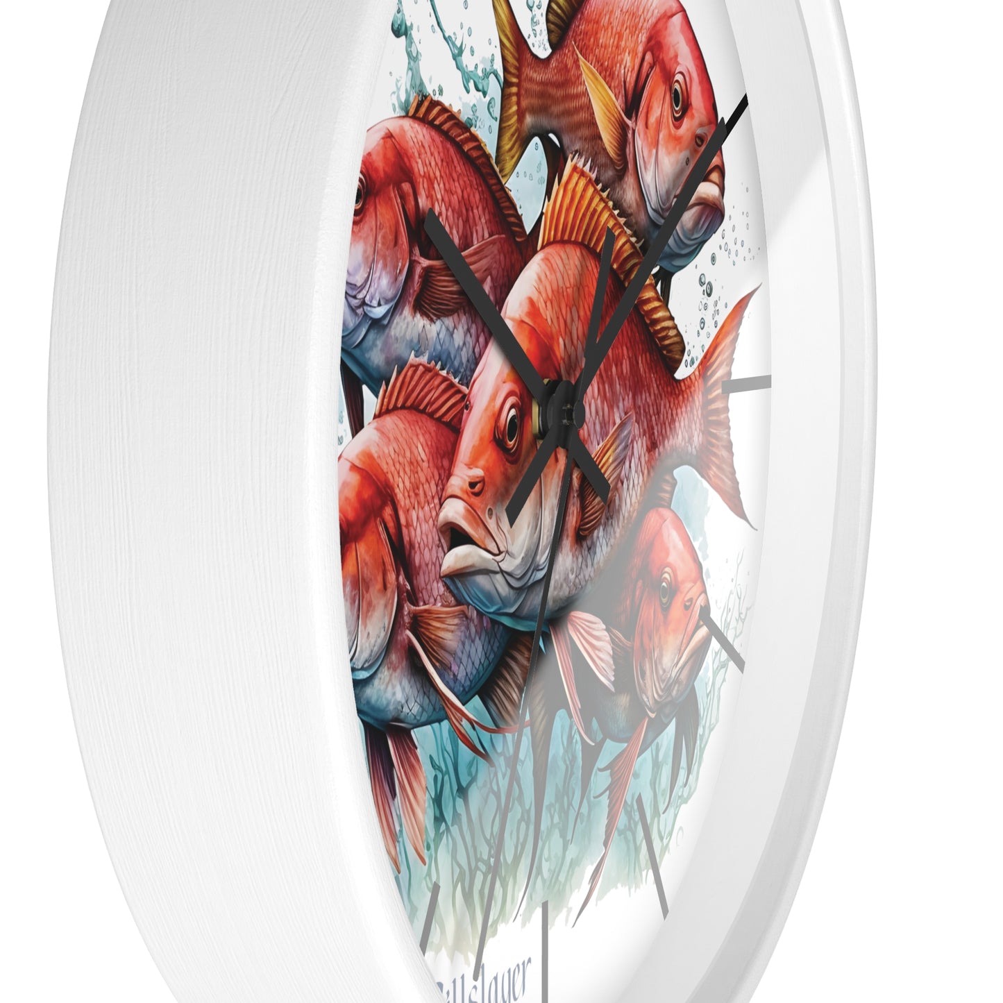 Red Snapper Wall Clock