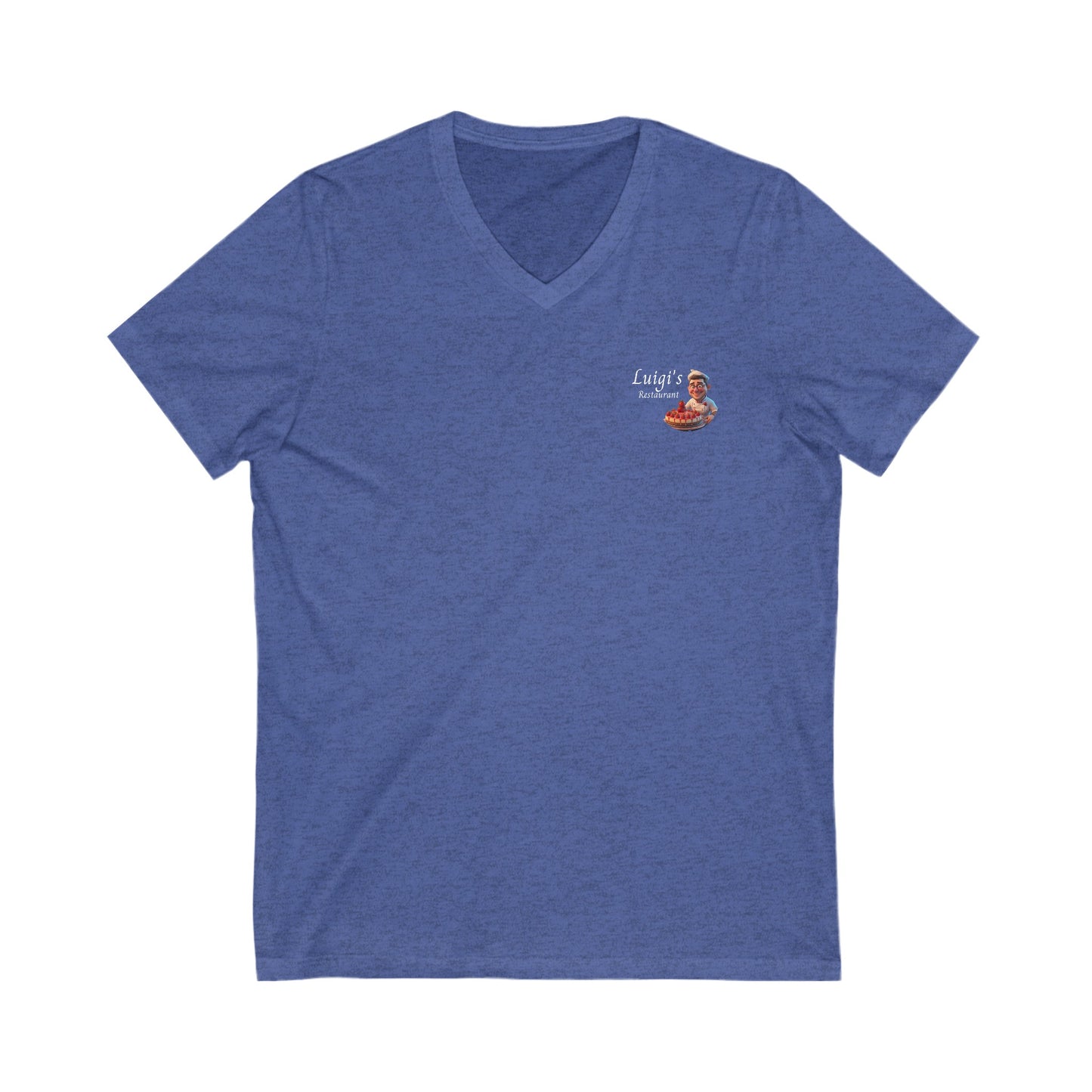 Luigi's Uniform Jersey Short Sleeve V-Neck Tee