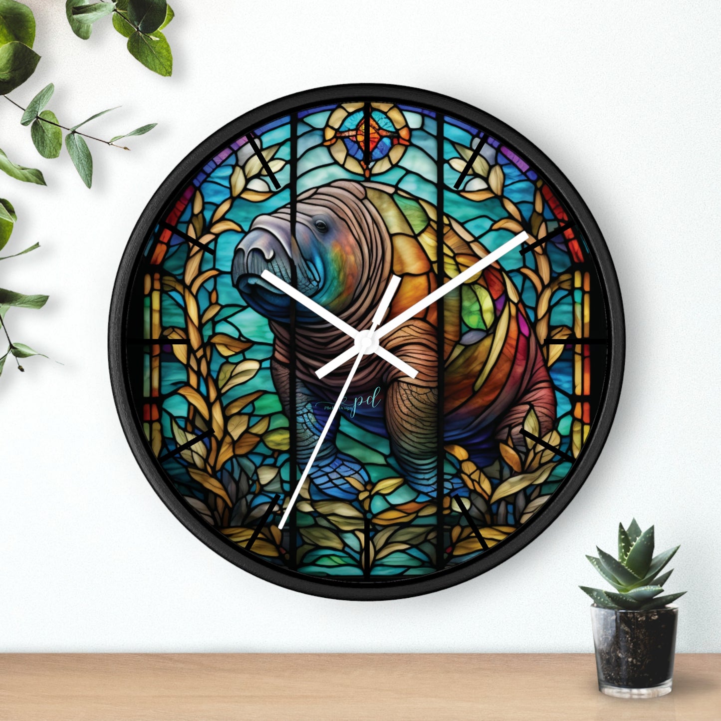 Manatee Wall Clock