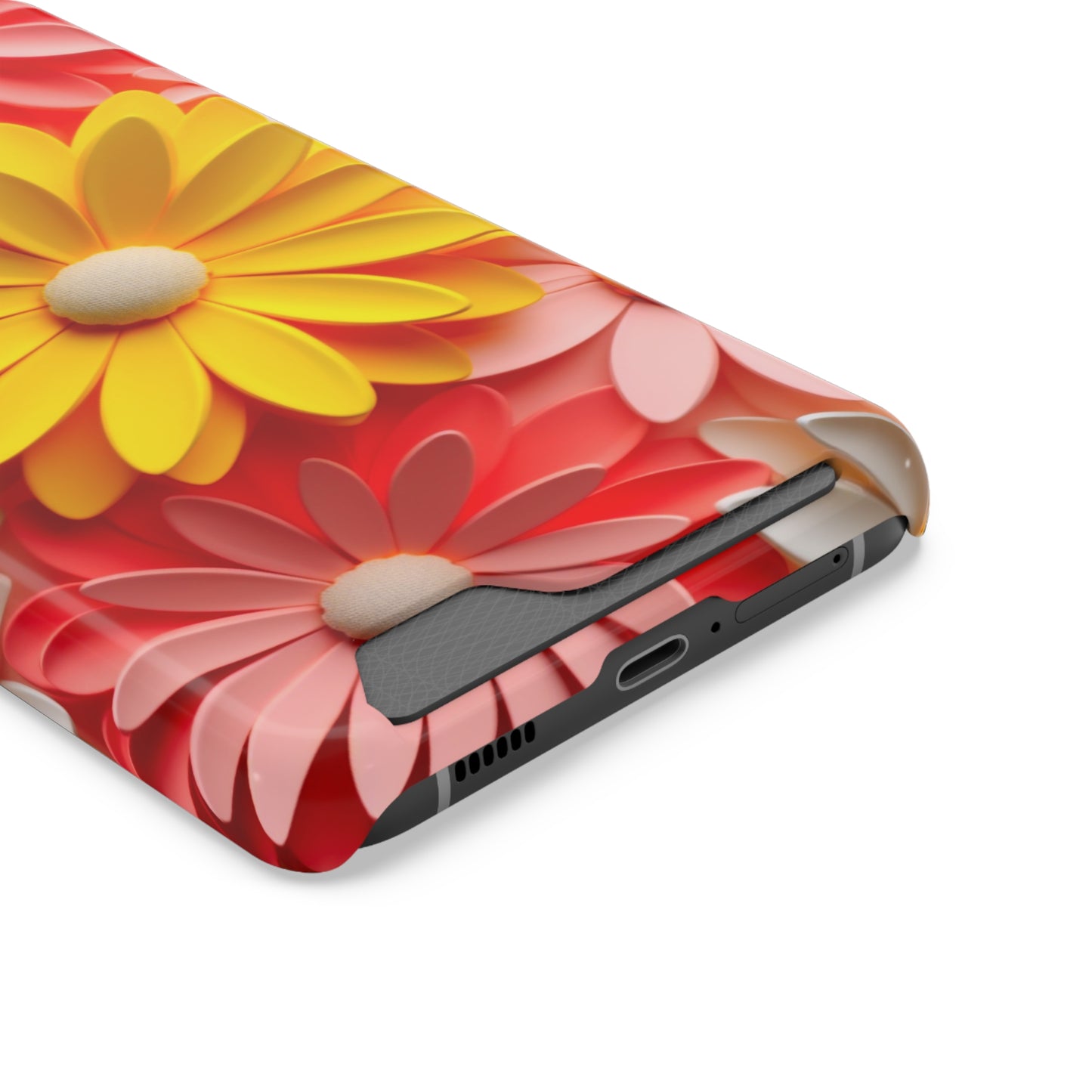 Daisy Phone Case With Card Holder