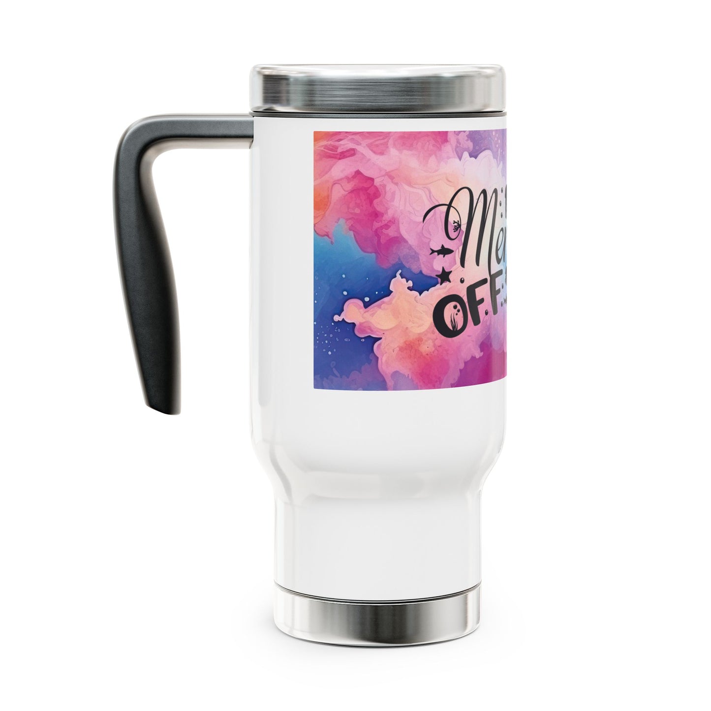 Off Duty Stainless Steel Mug with Handle, 14oz