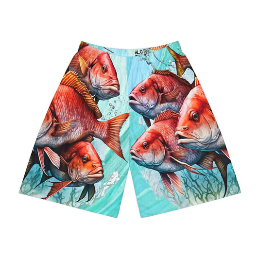 Red Snapper Men’s Sports Shorts