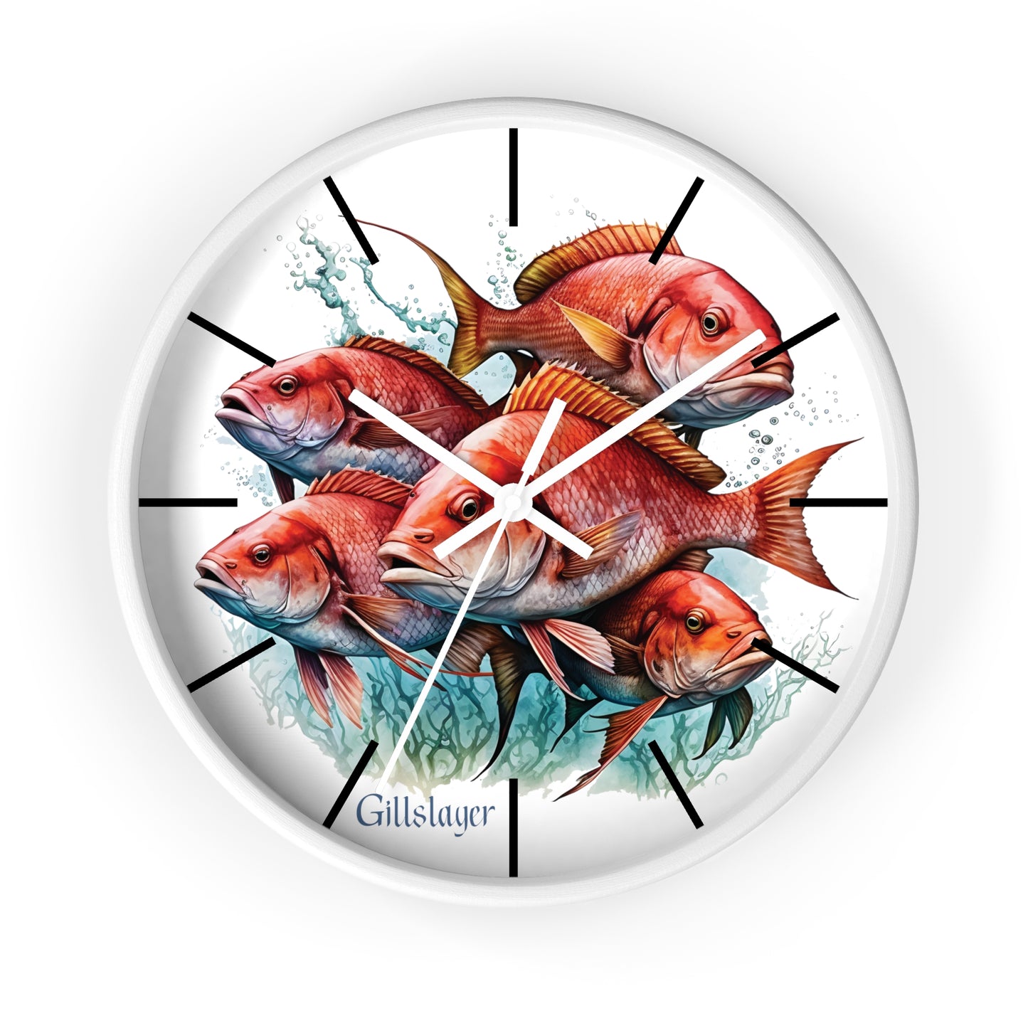 Red Snapper Wall Clock