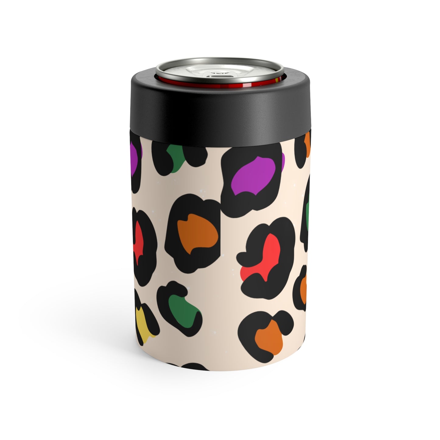 Colorful Leopard Can Holder