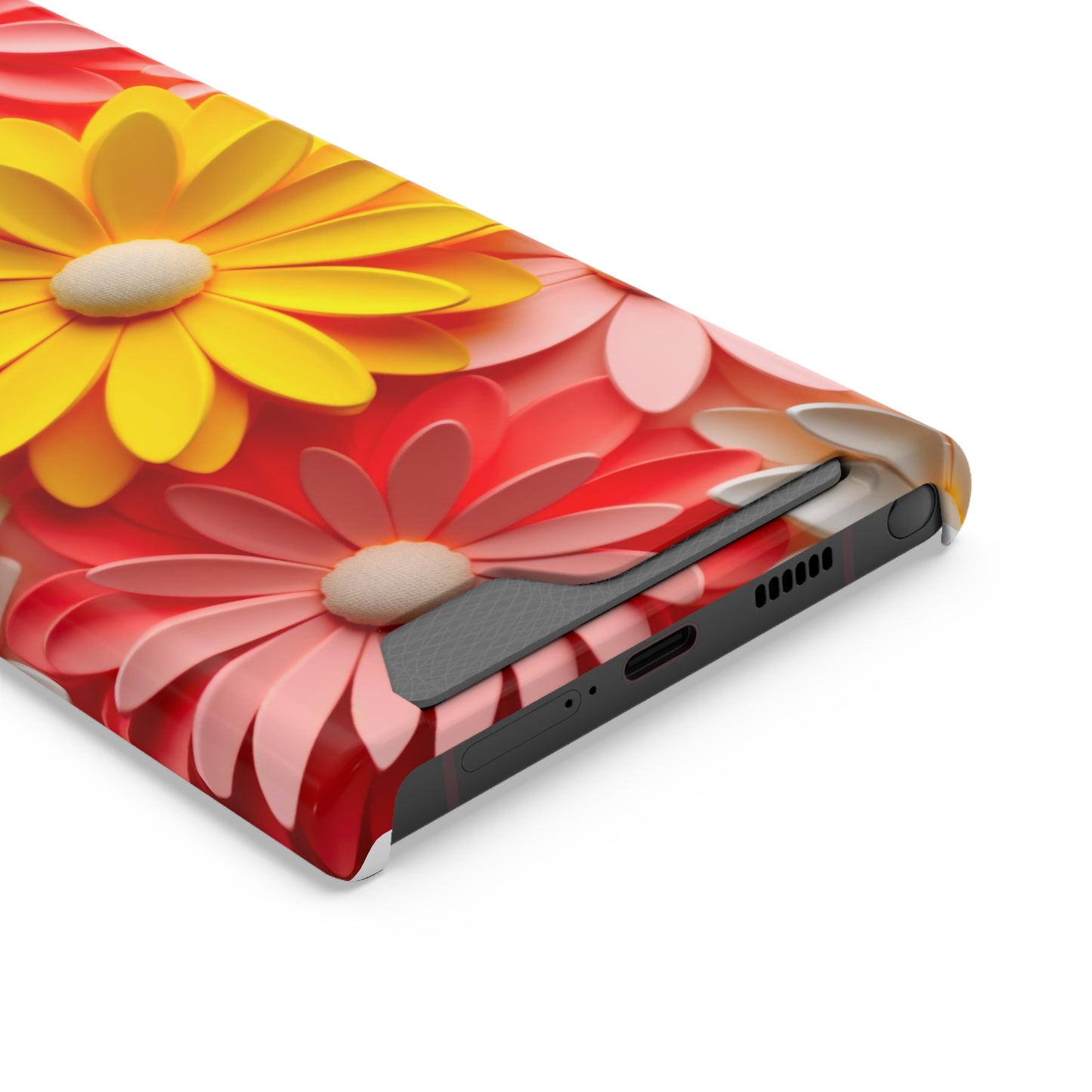 Daisy Phone Case With Card Holder