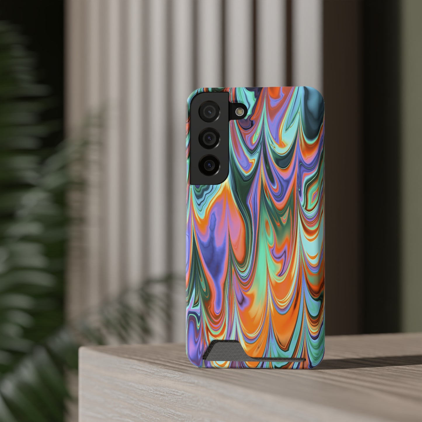 Psychedelic Phone Case With Card Holder