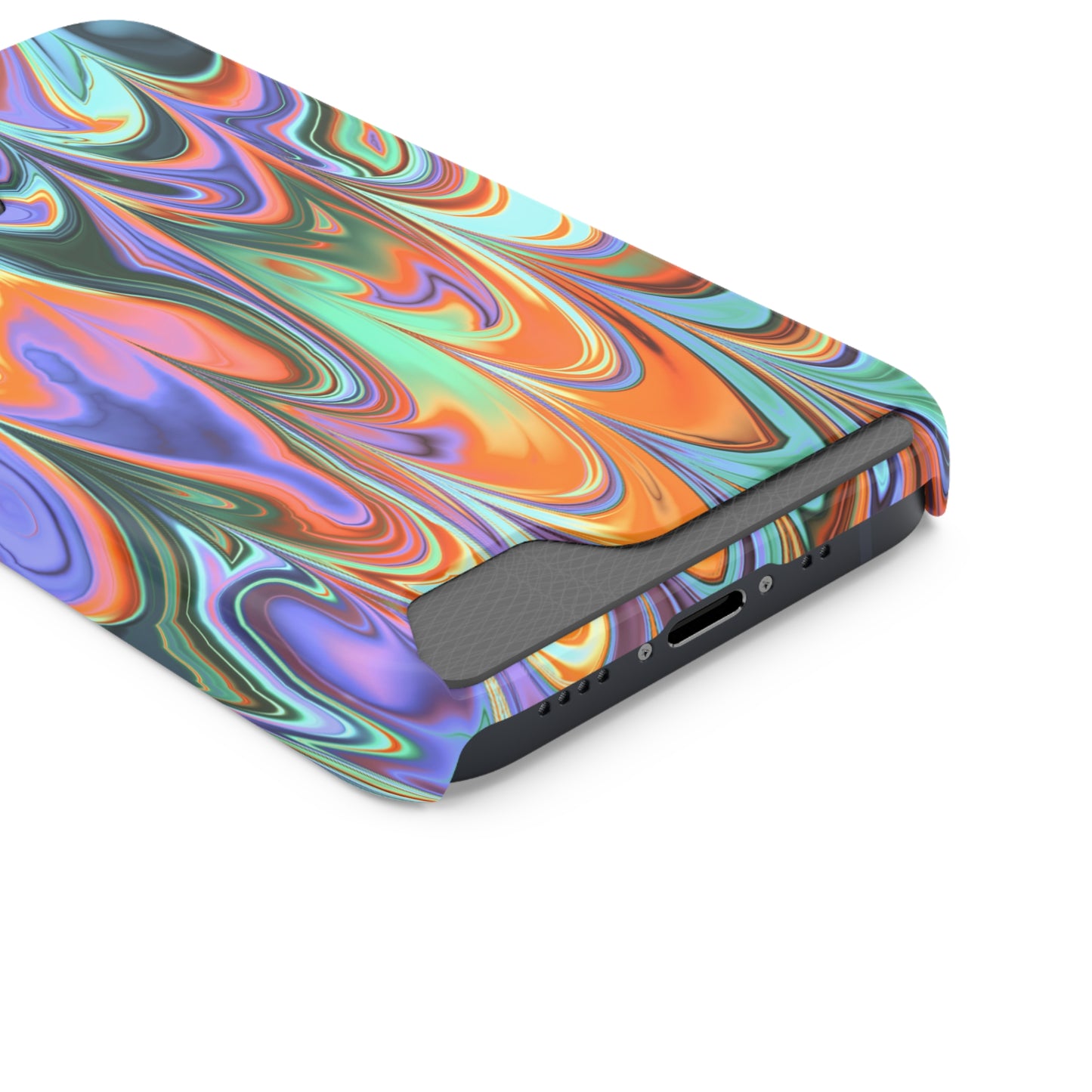 Psychedelic Phone Case With Card Holder