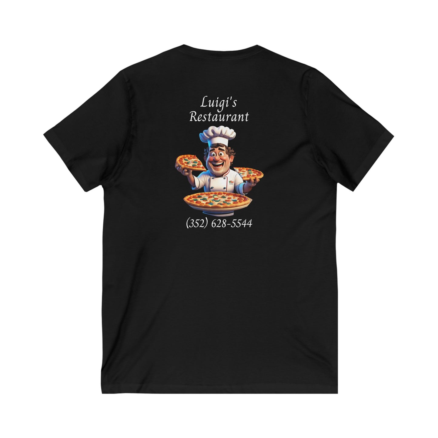 Luigi's Uniform Jersey Short Sleeve V-Neck Tee