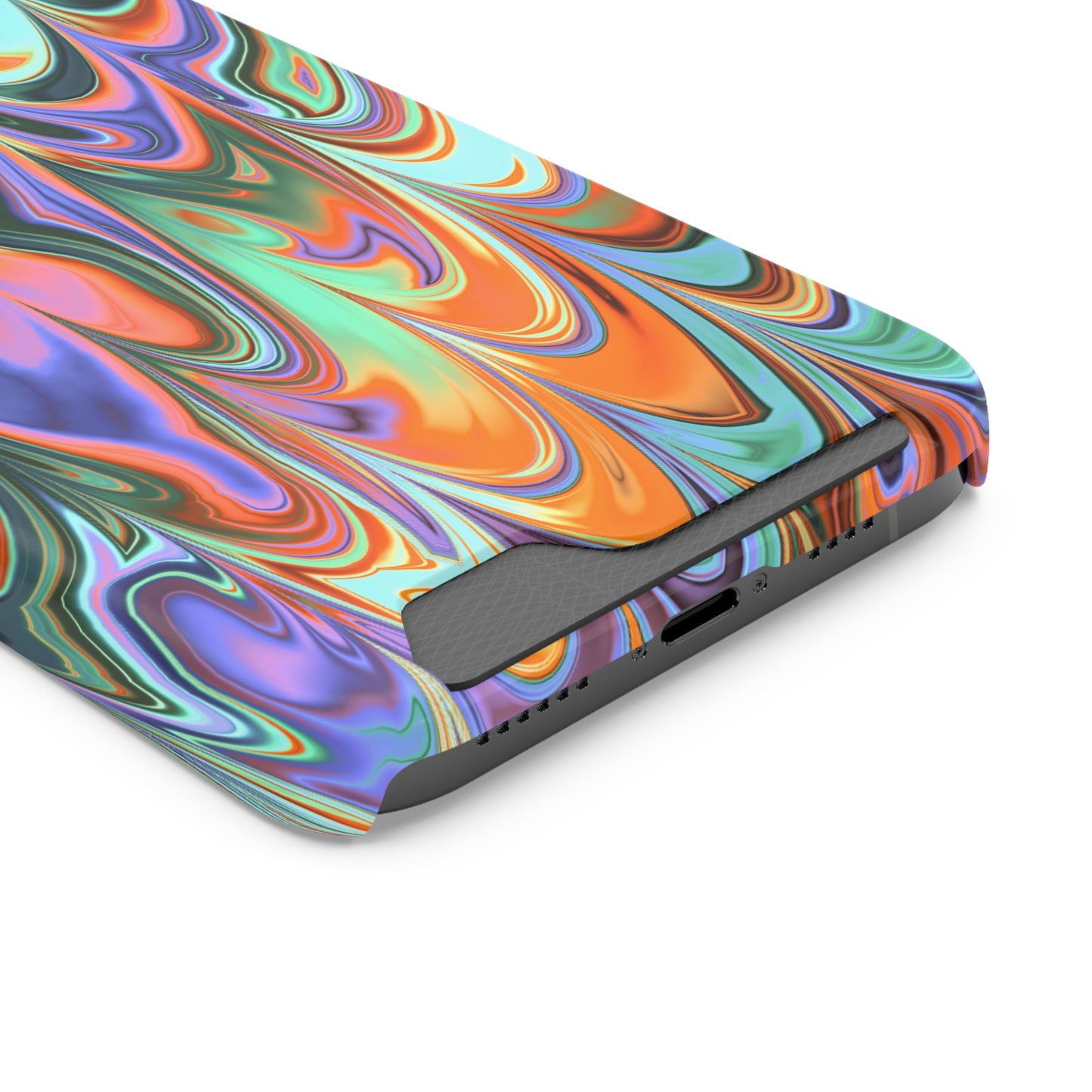 Psychedelic Phone Case With Card Holder