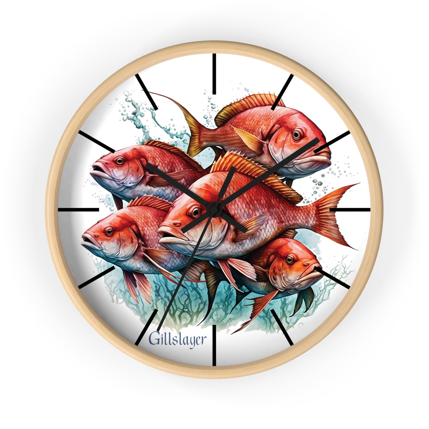 Red Snapper Wall Clock