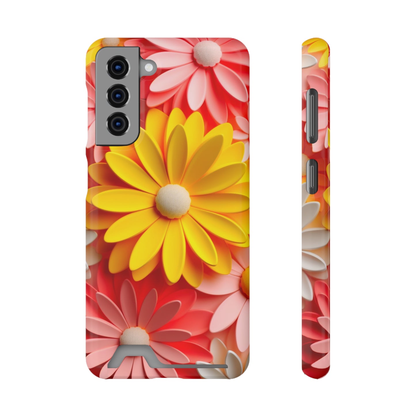 Daisy Phone Case With Card Holder